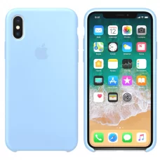 Силиконовый чехол Apple Silicone Case Sky Blue для iPhone XS Max