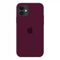 Силиконовый чехол Apple Silicone Case Marsala для iPhone 12