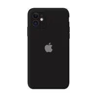Силиконовый чехол Apple Silicone Case Black для iPhone 11 с закрытой камерой