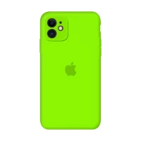 Силиконовый чехол Apple Silicone Case Juicy Green для iPhone 11 с закрытой камерой