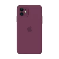 Силиконовый чехол Apple Silicone Case Plum для iPhone 11 с закрытой камерой