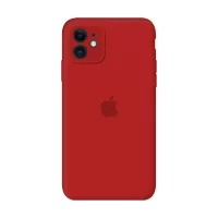 Силиконовый чехол Apple Silicone Case Red для iPhone 11 с закрытой камерой