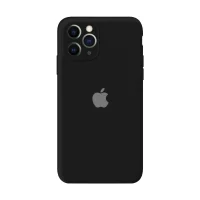 Силиконовый чехол Apple Silicone Case Black для iPhone 11 Pro с закрытой камерой