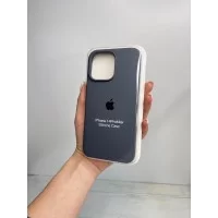 Силиконовый чехол c закрытым низом Apple Silicone Case Charcoal Grey для iPhone 14 Pro Max