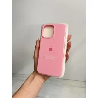 Силиконовый чехол c закрытым низом Apple Silicone Case Pink для iPhone 14 Pro Max
