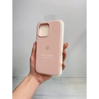 Силиконовый чехол c закрытым низом Apple Silicone Case Pink Sand для iPhone 14 Pro Max