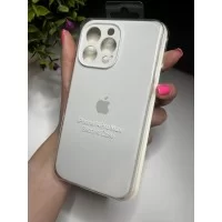 Силиконовый чехол c закрытой камерой Apple Silicone Case White для iPhone 14 Pro Max