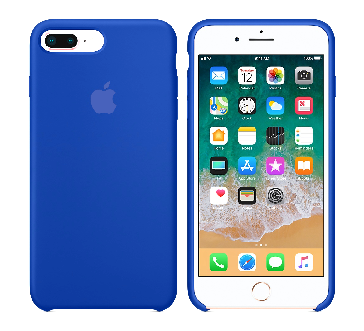 Силиконовый чехол Apple Silicone Case Ultra Blue для iPhone 7 Plus / 8 Plus